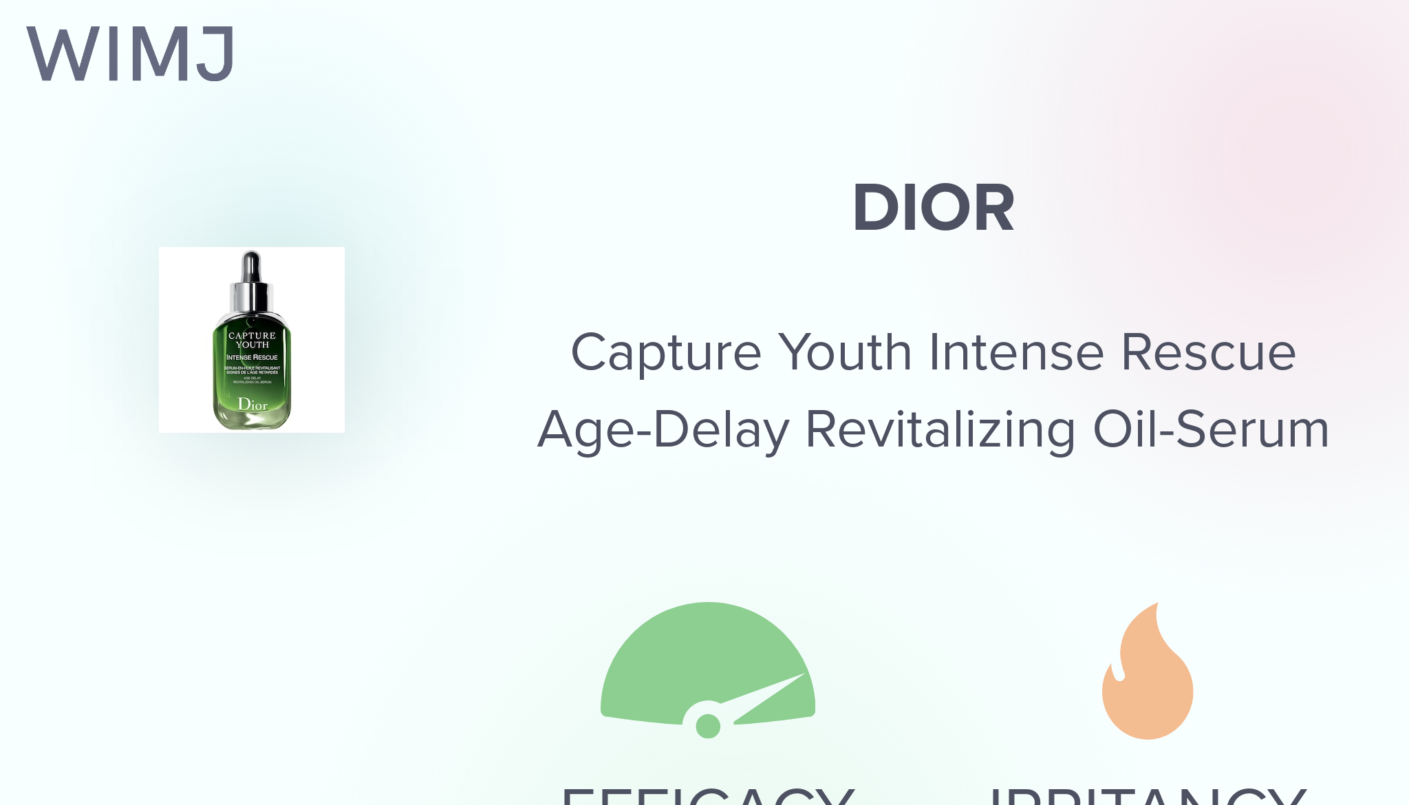 Dior capture youth sales intense rescue ingredients